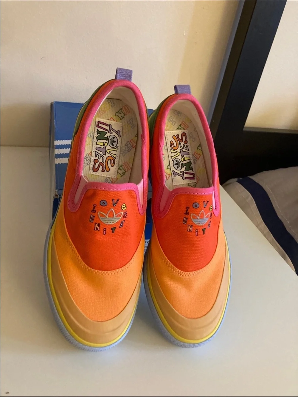 New limited edition adidas slip on 9.5 women